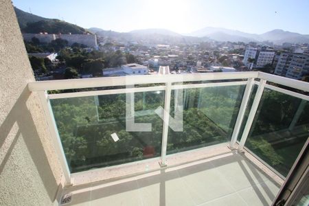 Varanda da Sala de apartamento à venda com 1 quarto, 36m² em Taquara, Rio de Janeiro