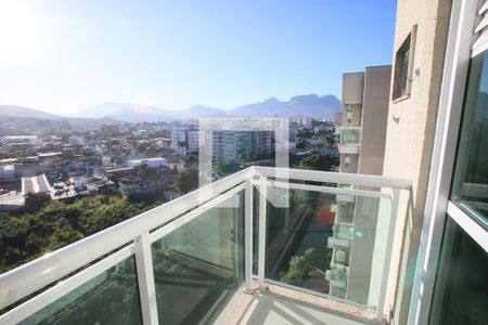 Varanda da Sala de apartamento à venda com 1 quarto, 36m² em Taquara, Rio de Janeiro