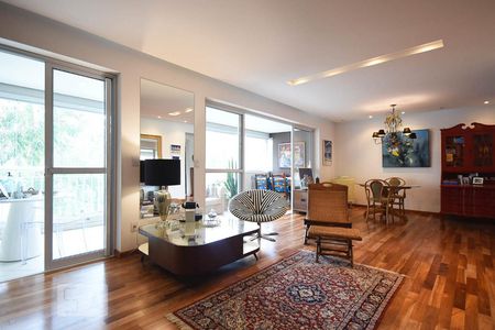 Sala de apartamento para alugar com 3 quartos, 122m² em Vila Andrade, São Paulo