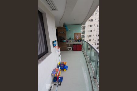 Varanda com Churrasqueira de apartamento à venda com 3 quartos, 76m² em Jacarepaguá, Rio de Janeiro