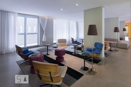 Studio à venda com 40m², 1 quarto e 1 vagaLounge/Homeoffice