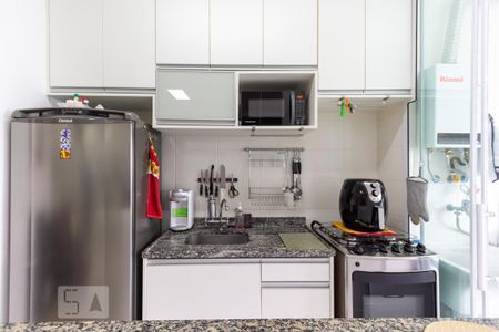 Cozinha de apartamento à venda com 1 quarto, 45m² em Paineiras do Morumbi, São Paulo