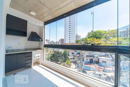 Varanda Gourmet  de apartamento à venda com 3 quartos, 90m² em Centro, Santo André