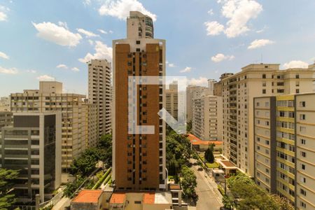 Sala - Vista de apartamento à venda com 1 quarto, 33m² em Jardim Paulista, São Paulo