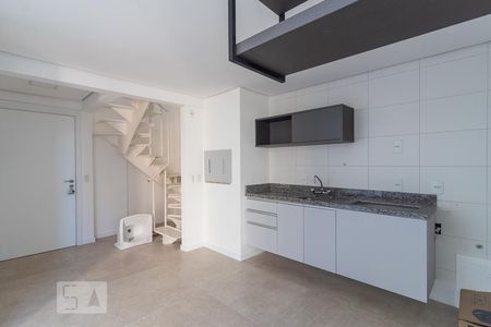 Sala/Cozinha de apartamento à venda com 1 quarto, 66m² em Praia de Belas, Porto Alegre