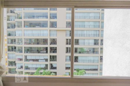 Vista sala  de apartamento para alugar com 2 quartos, 80m² em Itaim Bibi, São Paulo