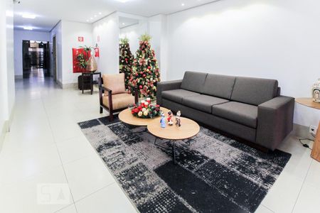 Hall de entrada do prédio de apartamento à venda com 3 quartos, 110m² em St. Pedro Ludovico, Goiânia