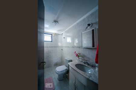 Banheiro da Suíte 1 de apartamento à venda com 5 quartos, 170m² em Santa Maria, São Caetano do Sul