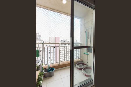 Varanda da Sala de apartamento à venda com 1 quarto, 32m² em Brás, São Paulo