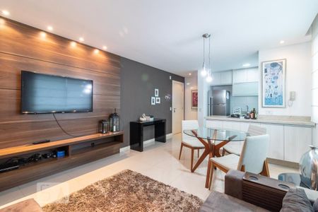 Sala de apartamento à venda com 1 quarto, 58m² em Bigorrilho, Curitiba