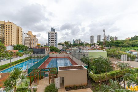 Vista da sacada de apartamento à venda com 1 quarto, 57m² em Cambuí, Campinas