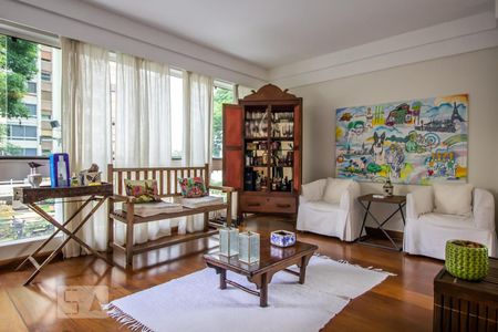 Sala de estar de apartamento para alugar com 4 quartos, 175m² em Jardim Paulista, São Paulo