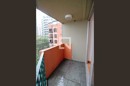 Varanda da Sala de apartamento à venda com 1 quarto, 45m² em Real Parque, São Paulo