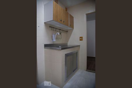 cozinha de apartamento à venda com 1 quarto, 50m² em Cocotá, Rio de Janeiro
