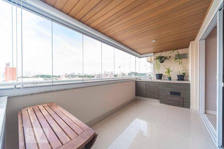 Varanda Gourmet  de apartamento à venda com 3 quartos, 128m² em Centro, Santo André