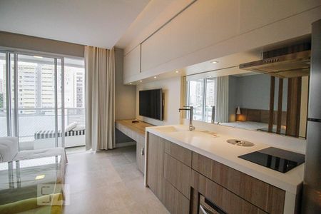 Cozinha de kitnet/studio para alugar com 1 quarto, 30m² em Perdizes, São Paulo