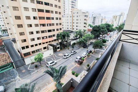 Varanda da Sala - Vista de apartamento para alugar com 1 quarto, 46m² em St. Bela Vista, Goiânia