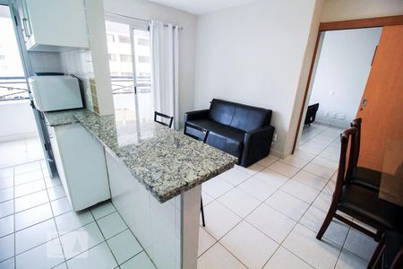 Sala/Cozinha de apartamento para alugar com 1 quarto, 46m² em St. Bela Vista, Goiânia