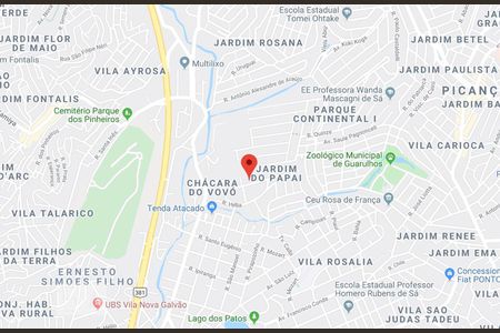 Localização de casa à venda com 2 quartos, 50m² em Jardim do Papai, Guarulhos