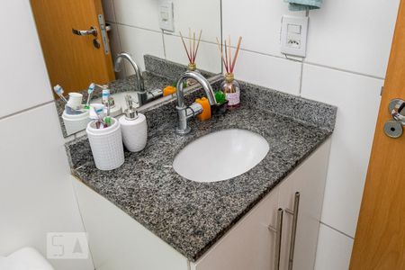 Apartamento para alugar com 46m², 1 quarto e 1 vagaBanheiro - Detalhe da pia