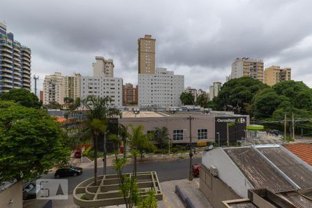 Vista da sacada de apartamento à venda com 1 quarto, 50m² em Cambuí, Campinas