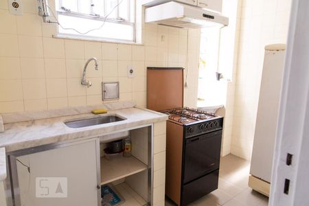 Cozinha de apartamento à venda com 1 quarto, 36m² em Glória, Rio de Janeiro