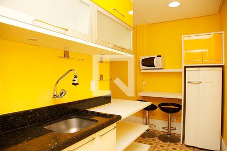 Cozinha de apartamento para alugar com 1 quarto, 70m² em Moinhos de Vento, Porto Alegre