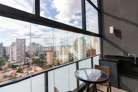 Varanda de apartamento para alugar com 1 quarto, 58m² em Campo Belo, São Paulo