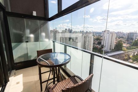 Varanda de apartamento à venda com 1 quarto, 58m² em Campo Belo, São Paulo