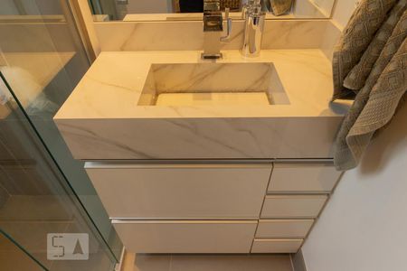 Banheiro de kitnet/studio à venda com 1 quarto, 35m² em Campo Belo, São Paulo