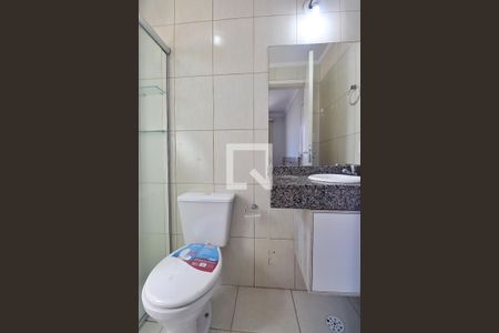 Banheiro do Quarto 1 - Suíte de apartamento à venda com 2 quartos, 48m² em Utinga, Santo André