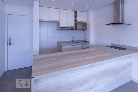 Cozinha de apartamento à venda com 1 quarto, 50m² em Barra Funda, São Paulo