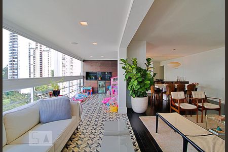 Varanda da Sala de apartamento à venda com 4 quartos, 201m² em Jardim Fonte do Morumbi, São Paulo