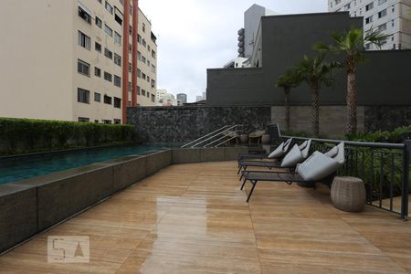 Área comum - Piscina de kitnet/studio para alugar com 1 quarto, 40m² em Bela Vista, São Paulo