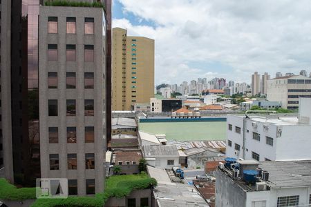 VISTA SALA de apartamento para alugar com 1 quarto, 44m² em Santana, São Paulo