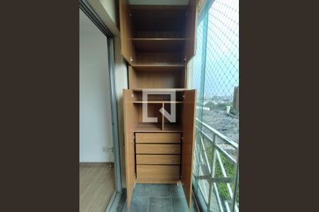 Varanda da Sala de apartamento à venda com 2 quartos, 60m² em Jardim Santa Emília, São Paulo