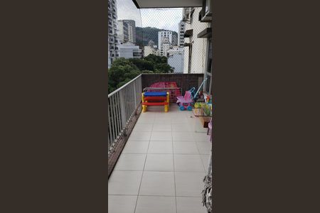 Varanda da Sala de apartamento para alugar com 3 quartos, 79m² em Botafogo, Rio de Janeiro