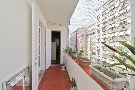 Varanda. de apartamento para alugar com 3 quartos, 128m² em Leme, Rio de Janeiro