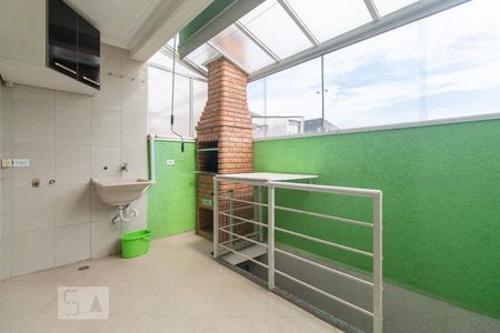 Área de serviço e churrasqueira de casa de condomínio para alugar com 3 quartos, 110m² em Vila Matilde, São Paulo