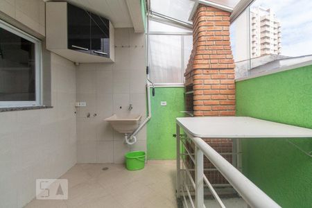 Área de serviço e churrasqueira de casa de condomínio para alugar com 3 quartos, 110m² em Vila Matilde, São Paulo