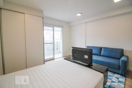 Quarto e Sala de kitnet/studio para alugar com 1 quarto, 38m² em Santa Cecília, São Paulo