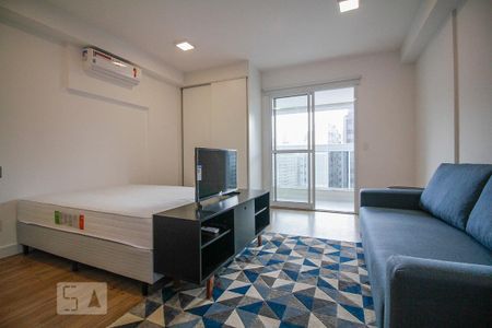 Sala e Quarto de kitnet/studio para alugar com 1 quarto, 38m² em Santa Cecília, São Paulo