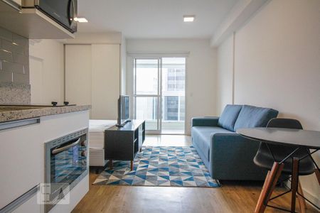 Cozinha e Sala de kitnet/studio para alugar com 1 quarto, 38m² em Santa Cecília, São Paulo