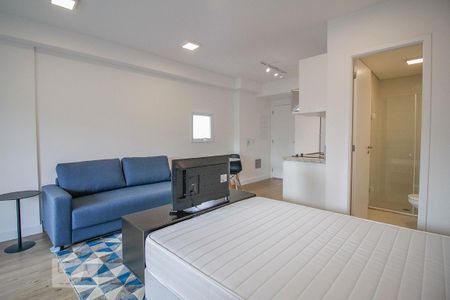 Quarto e Sala de kitnet/studio para alugar com 1 quarto, 38m² em Santa Cecília, São Paulo