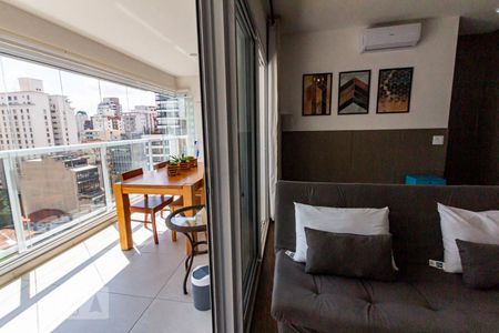 Studio para alugar com 41m², 1 quarto e 1 vagaVaranda