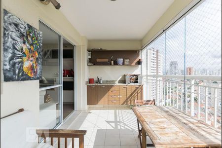 Varanda Gourmet de apartamento à venda com 2 quartos, 81m² em Vila Brasílio Machado, São Paulo