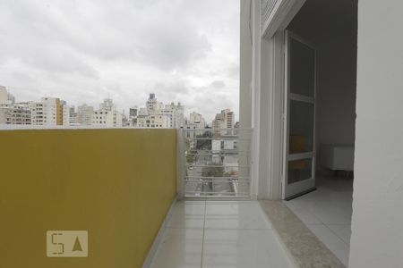 Studio à venda com 45m², 1 quarto e sem vagaVaranda