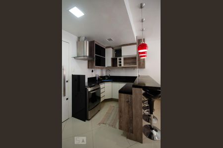 Cozinha americana de apartamento para alugar com 1 quarto, 40m² em Jardim Botânico, Rio de Janeiro