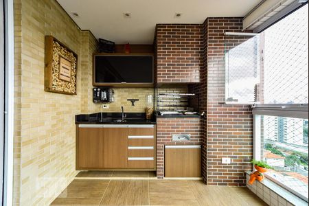 Varanda Gourmet de apartamento à venda com 3 quartos, 106m² em Nova Petrópolis, São Bernardo do Campo