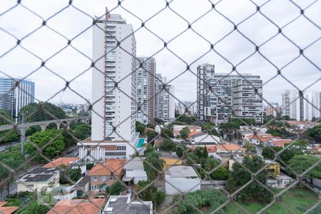 Varanda - Vista de apartamento à venda com 3 quartos, 138m² em Brooklin Paulista, São Paulo